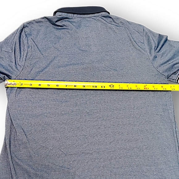 Perry Ellis Mens Small Blue Short Sleeve Polo Shirt - Picture 4 of 7